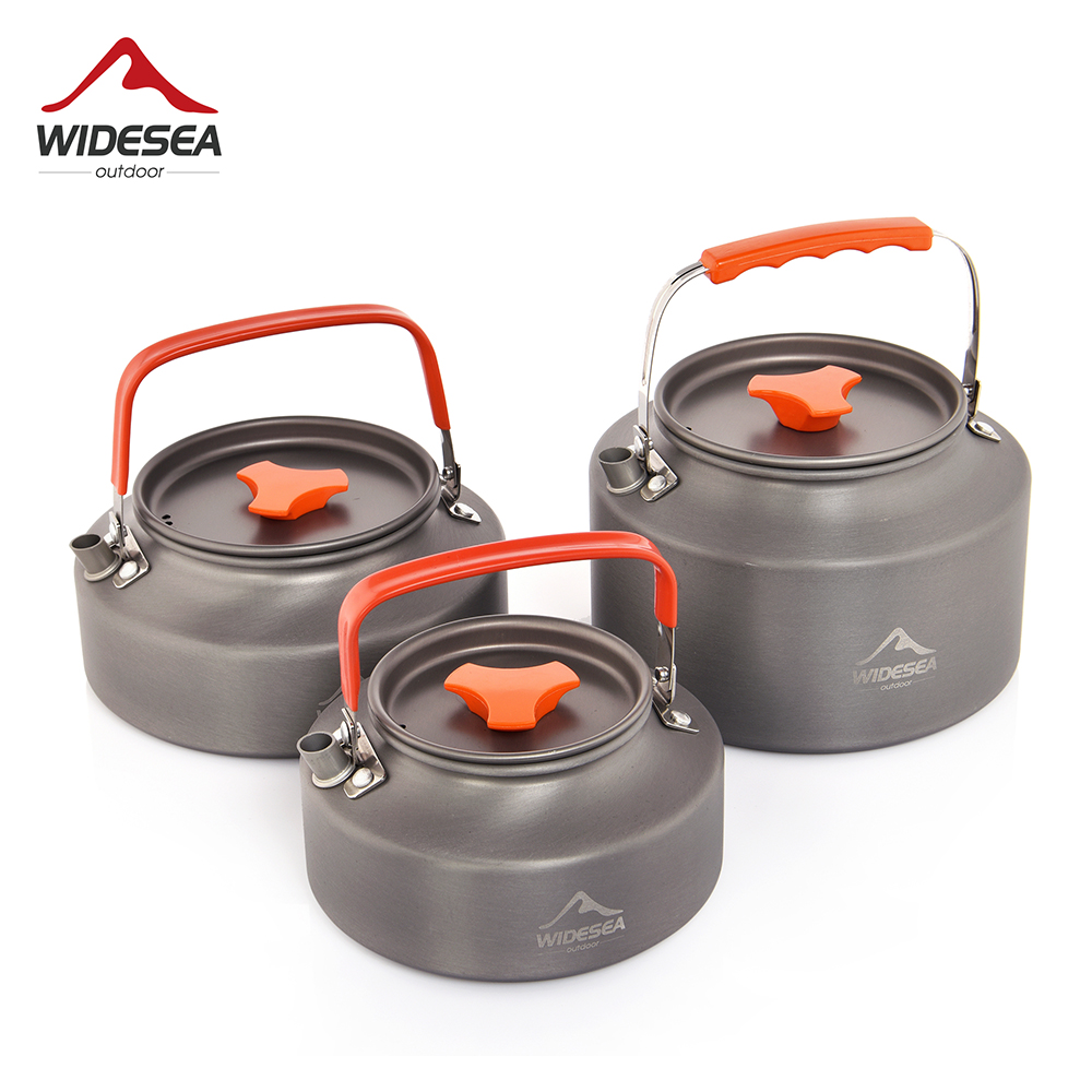 Camping Cooking Gear - Widesea 1.1L 2L1.5L キャンプウォーターケトル屋外コーヒーケトル食器ピクニックセット用品機器調理器具観光調理器具
