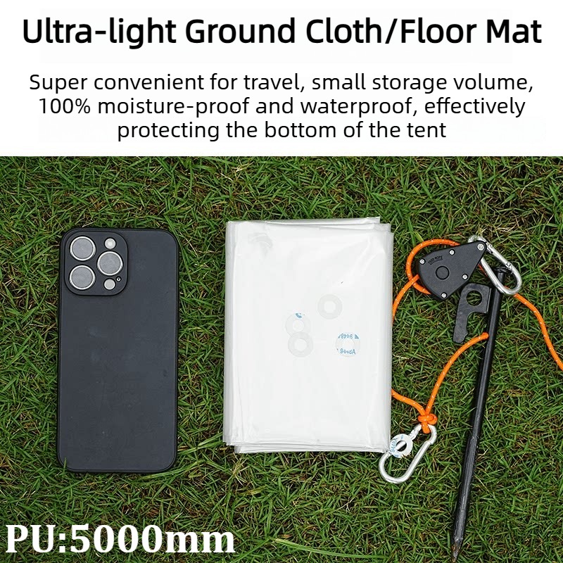 Camping Cooking Mat - 超軽量テントフットプリント 5000mm 防水キャンプグランドシート PET マットポータブル防湿バリアハイキングキャンプピクニック用