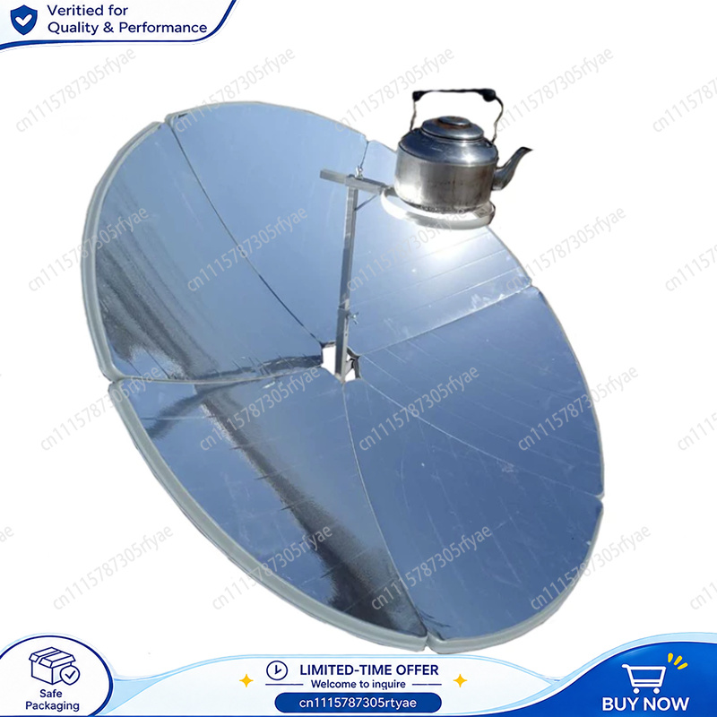 Camping Cooking Ovens - 折りたたみ式太陽光調理器、直径1.56mの太陽光オーブン。燃料不要で、水を沸かしたり、料理をしたりできる。アウトドアやキャンプに最適。