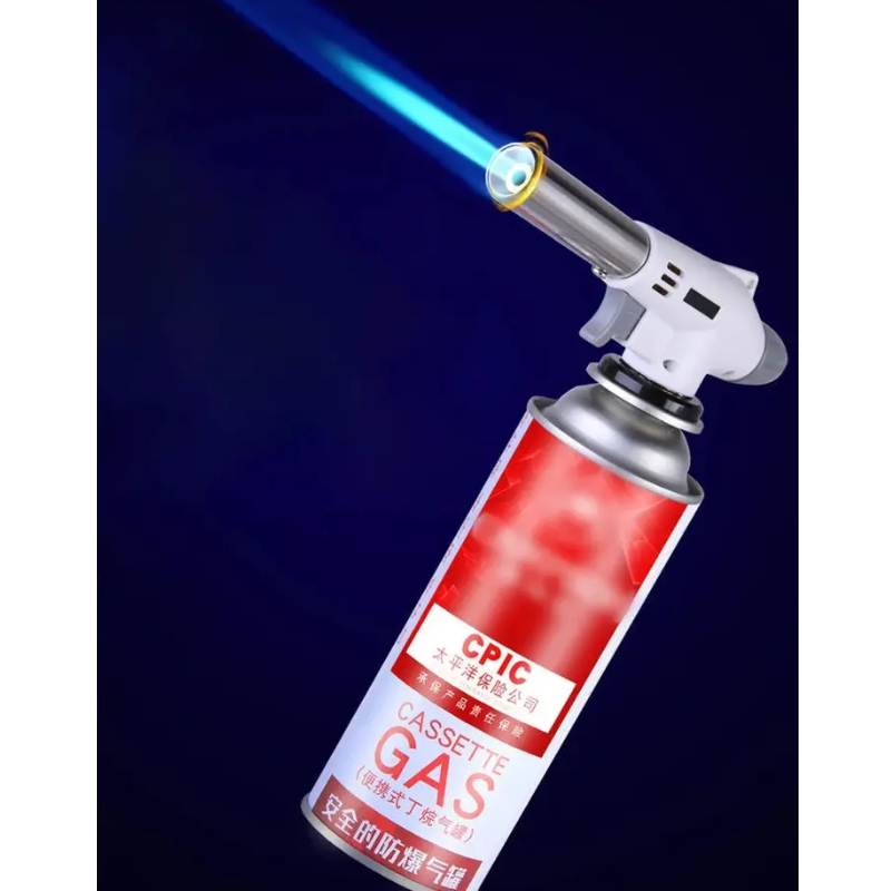 Camping Cooking Flame - 2026年式 自動点火 ブタンガス溶接バーナー 溶接ガスバーナー 火炎ガストーチ 火炎ガン