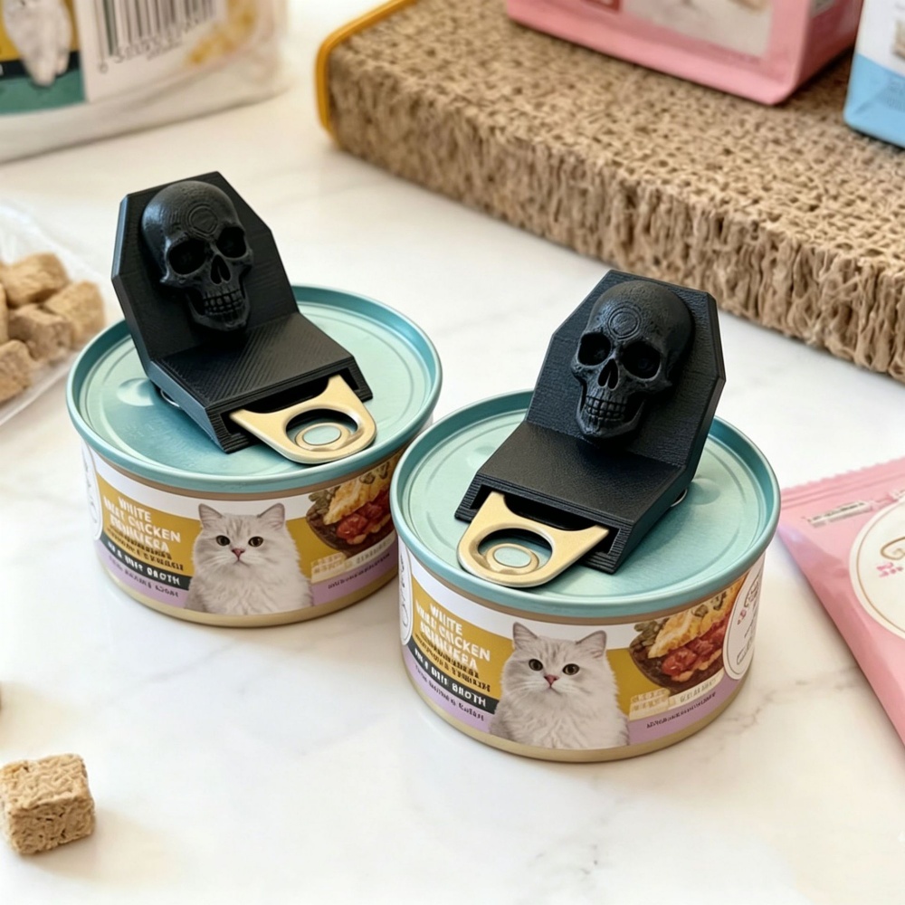 Camping Cooking Kitchen - 2個入り滑り止めスカルジャーオープナー ゴシックキッチンガジェット ユニークな缶掴み補助具 キャンプや料理に