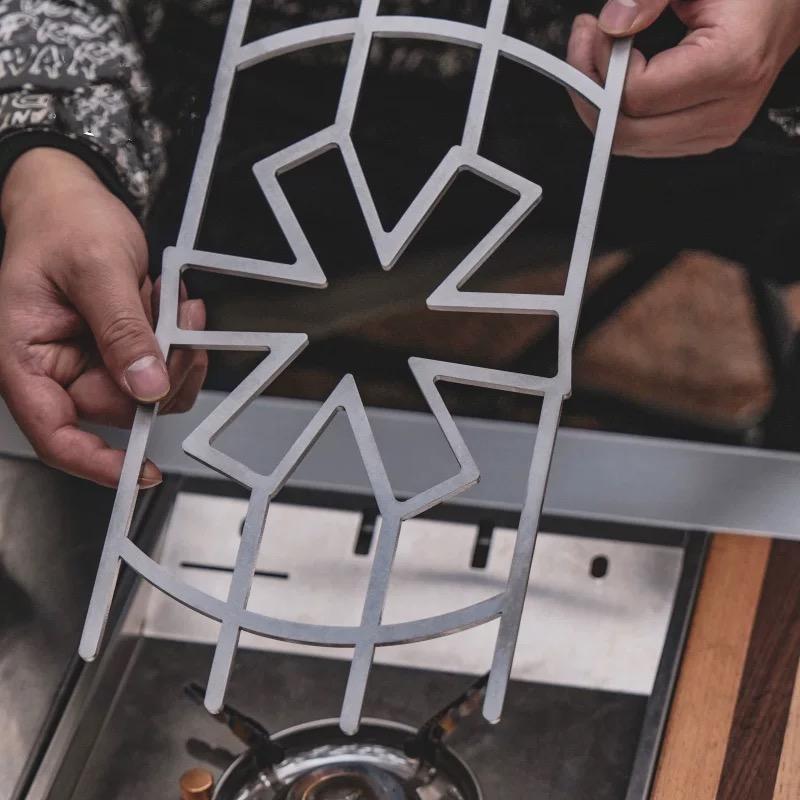 Camping Cooking Cover - アウトドアキャンプ用Igtストーブフレームカバー、防風プレート、igtテーブルアクセサリー、gs450、新品
