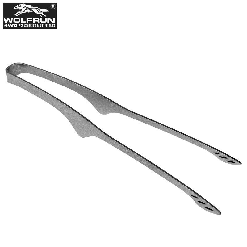 Camping Cooking Set Stainless Steel - 屋外超軽量ステーキクリップバーベキュー火傷防止クリップキャンプチタンティーカップクリップティーツイーザー食器クリップトーストトング