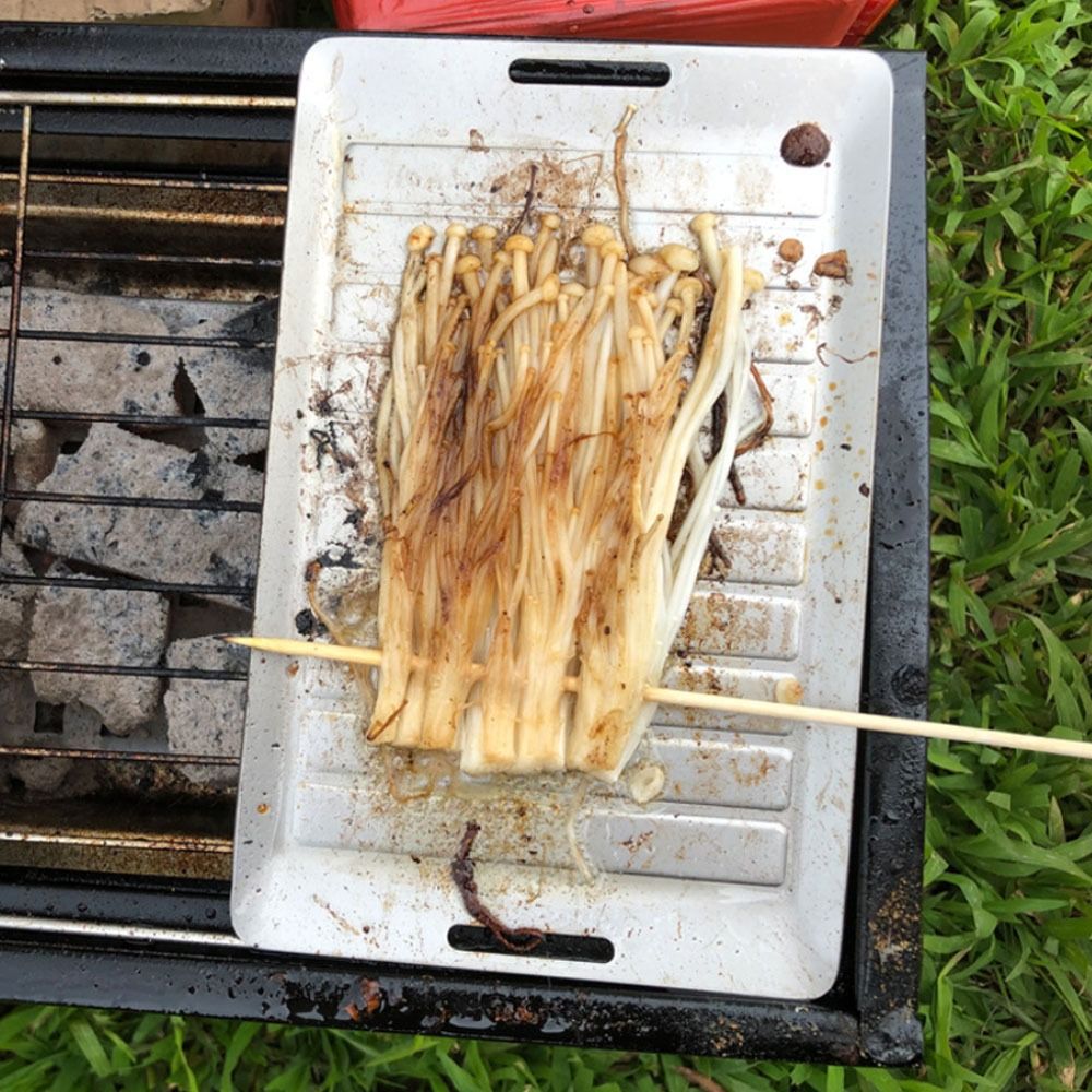 耐久性のあるチタン製キャンプグリルパン軽量ノンスティック表面 - Camping Cooking Pan のレビューと価格