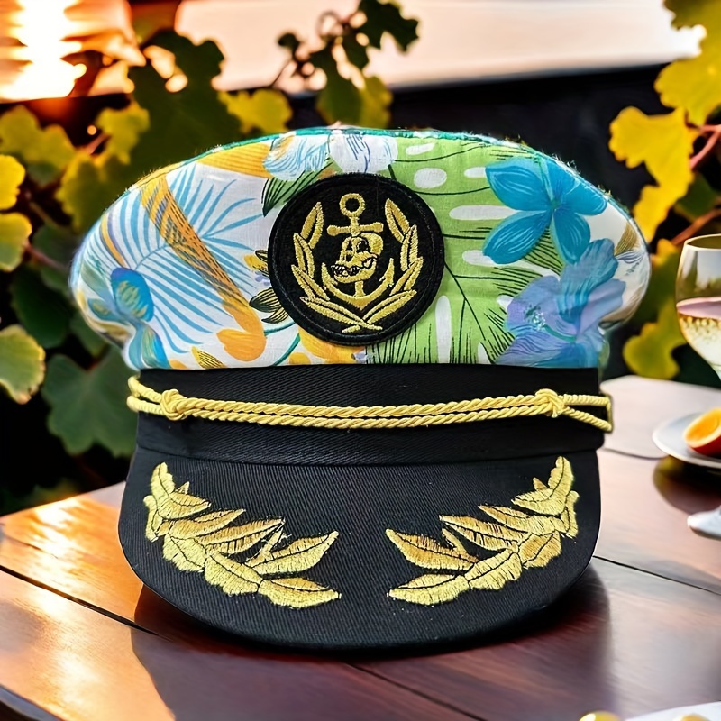 バーニングマンプリント刺繍調節可能なネイビーキャップセーリン - Campfire Cooking In Another World With My Absurd Skill のレビューと価格