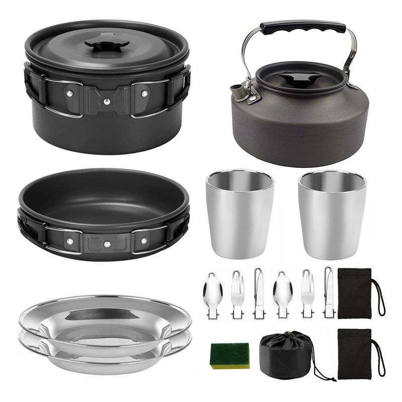 【購入者向け】キャンプ調理器具 ポータブル鍋 フライパン カ - Camping Cooking Pan のレビューと価格