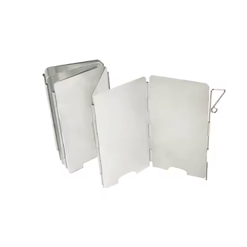 アウトドアストーブ風防 キャンプ用風よけ 9枚プレート 折り - Camping Cooking Cover のレビューと価格