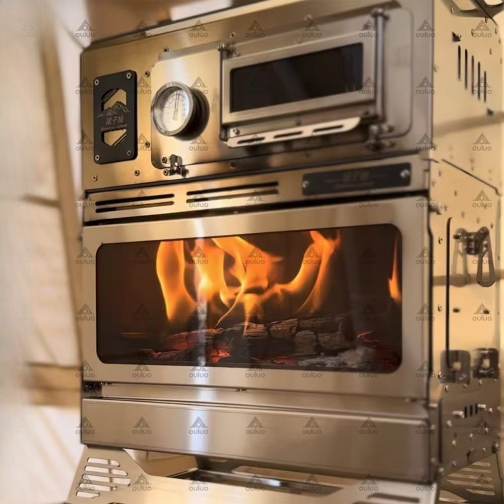 高品質ステンレス製ポータブルキャンプストーブ（オーブン付き） - Camping Cooking Ovens のレビューと価格