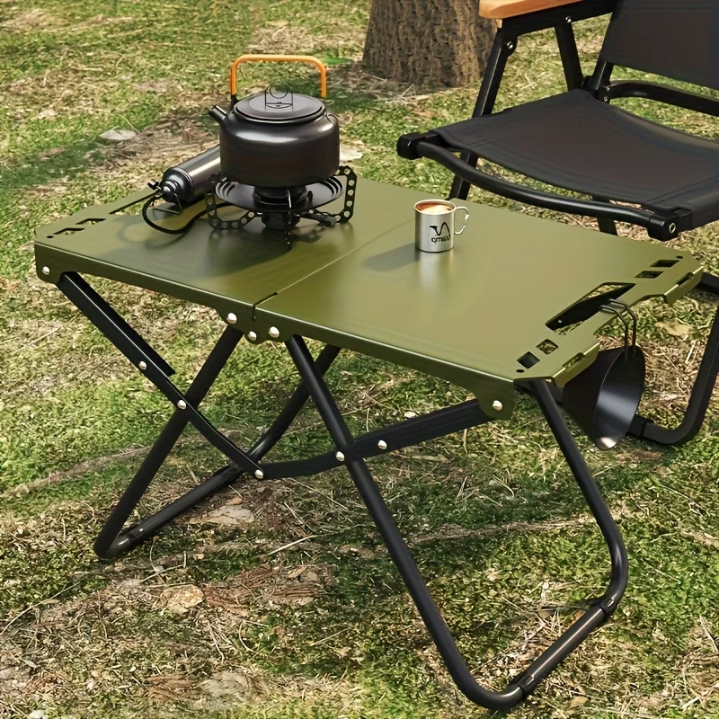 ポータブル折りたたみキャンプテーブル、ステンレス製屋外ダイニ - Camping Cooking Table Foldable のレビューと価格