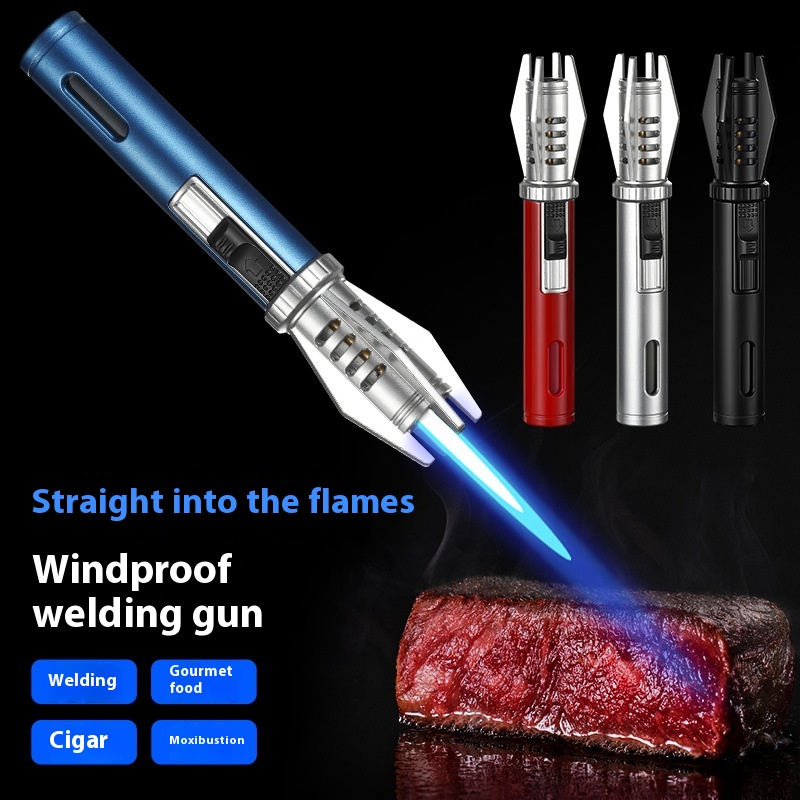 金属製防風ジェットフレームライター、ロックスイッチ付き調整可 - Camping Cooking Flame のレビューと価格