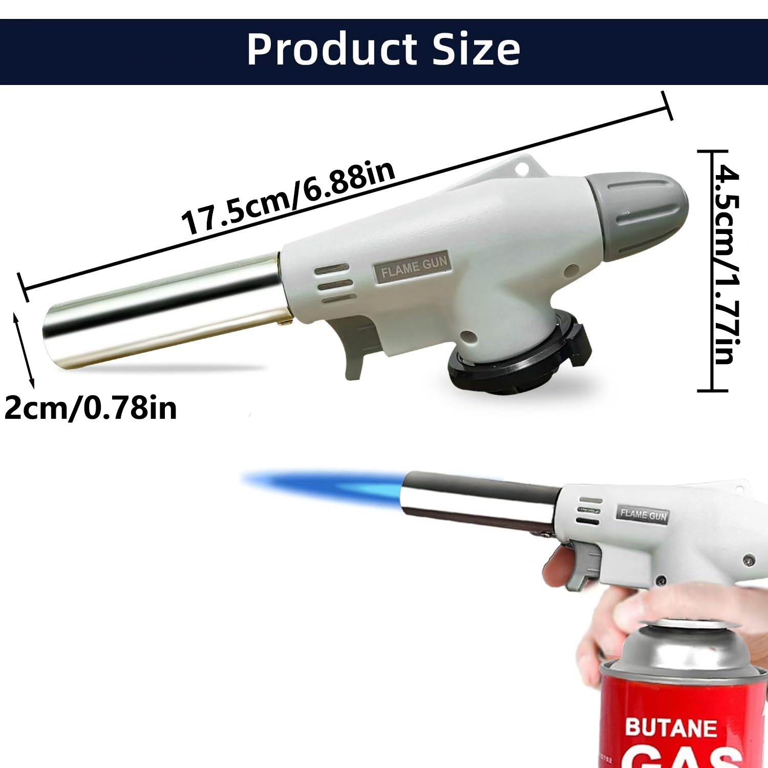 トーチ式調理用、自動点火式ブタンガス溶接バーナー、溶接用ガス - Camping Cooking Flame のレビューと価格