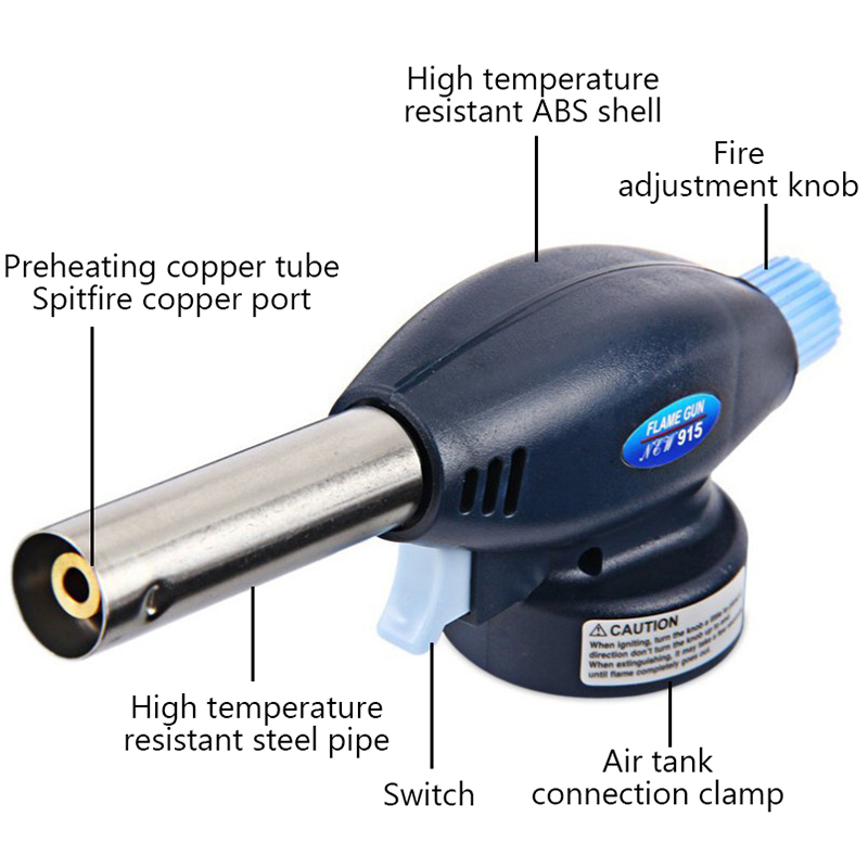 トーチ調理自動点火ガス溶接バーナー溶接ガスバーナー炎ガストー - Camping Cooking Flame のレビューと価格