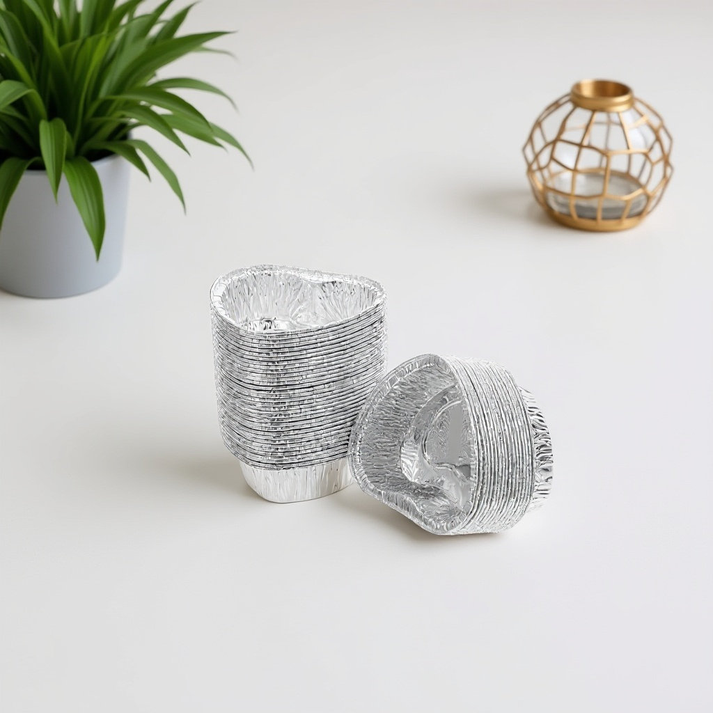 50個入り、アルミホイル製のタルト型。オーブンでの焼き料理、 - Camping Cooking Pan のレビューと価格