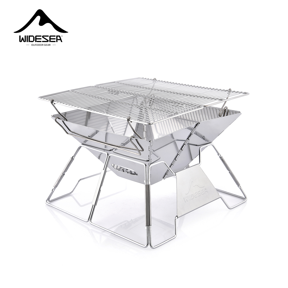Widesea 防風薪キャンプグリル屋外ステンレス鋼荒野サバ - Camping Cooking Device のレビューと価格