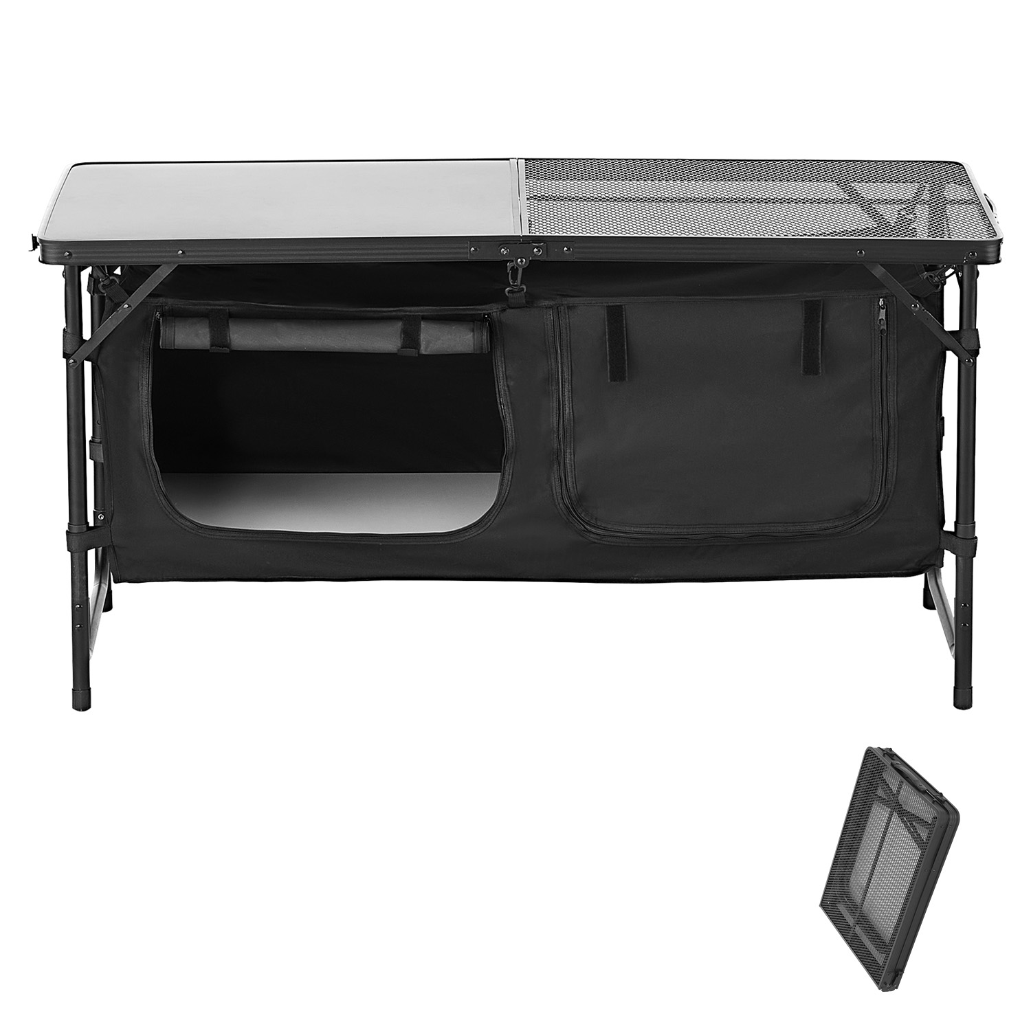 SucceBuy キャンプ用キッチンテーブル アウトドアクッ - Camping Cooking Table Foldable のレビューと価格