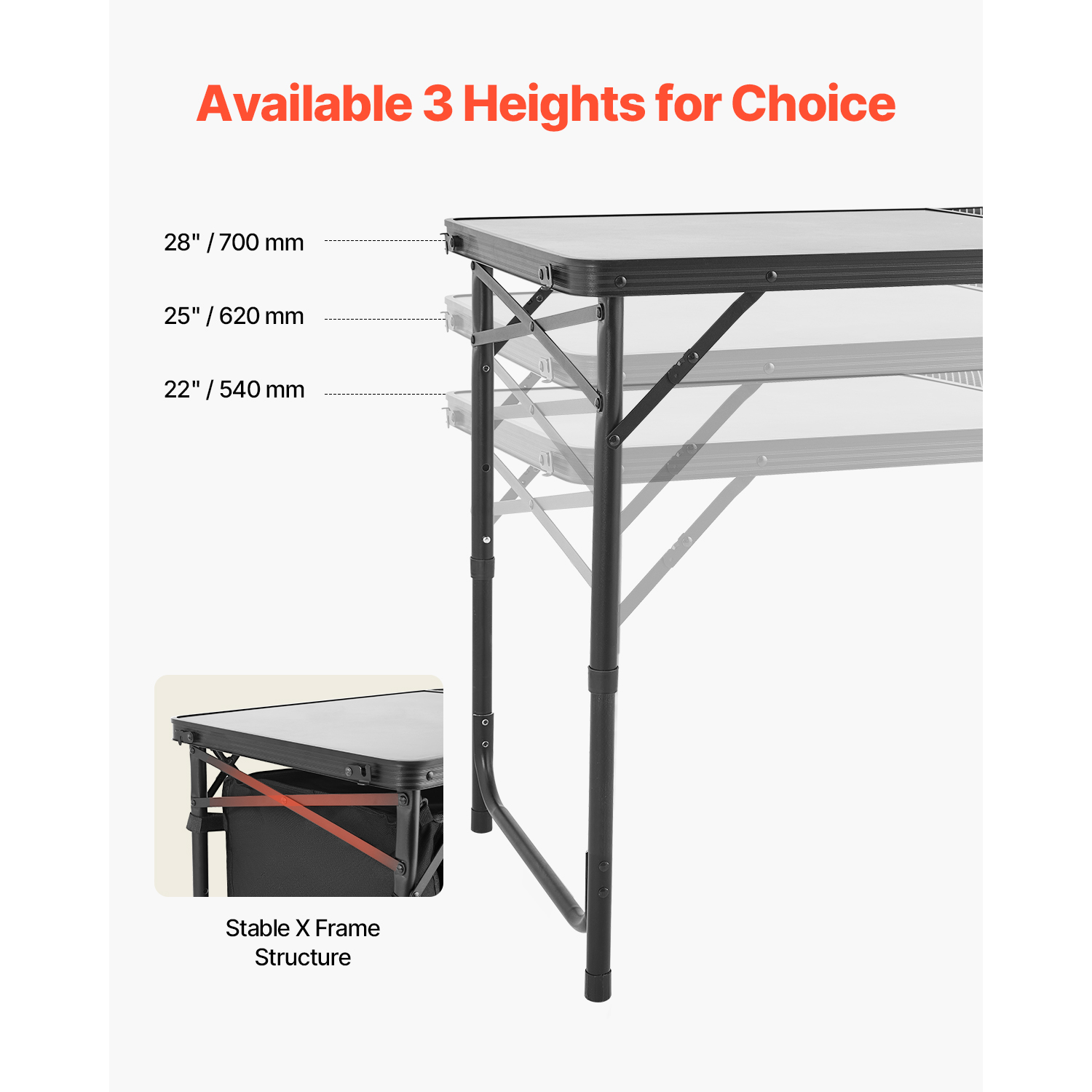 SucceBuy キャンプ用キッチンテーブル アウトドアクッ - Camping Cooking Table Foldable のレビューと価格
