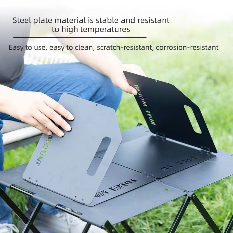 キャンプ用ストーブ風防 4つ折り風よけ ポータブル折りたたみ - Camping Cooking Kitchen のレビューと価格