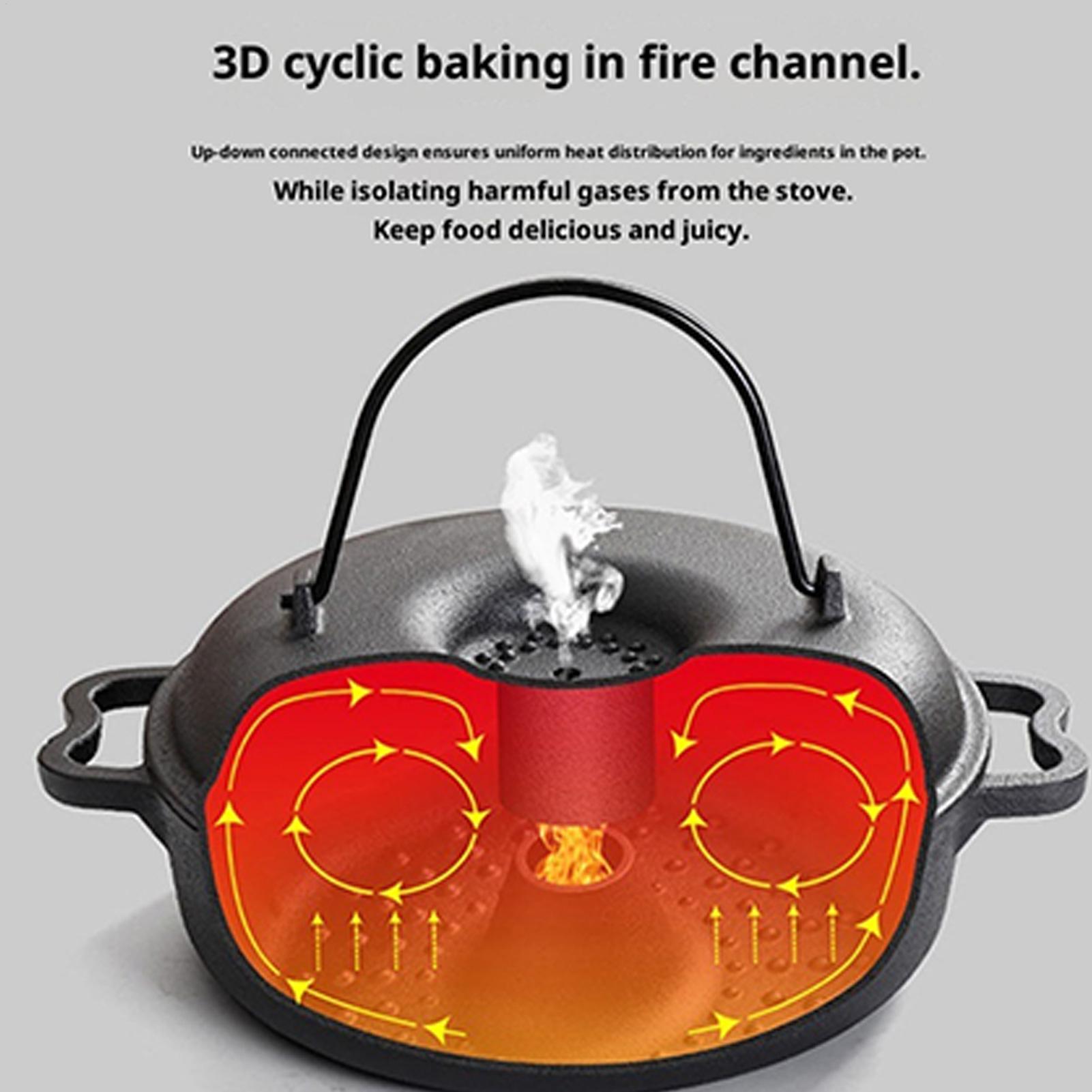 焦げ付き防止の調理器具、取っ手付き鋳鉄製キャンプダッチオーブ - Camping Cooking Ovens のレビューと価格