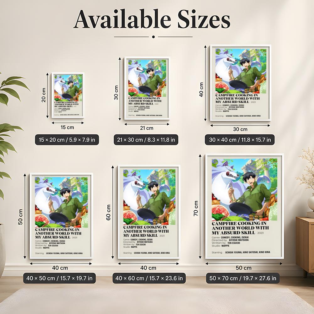 異世界でのキャンプファイヤー料理と私の不条理なスキルポスター - Campfire Cooking In Another World With My Absurd Skill のレビューと価格