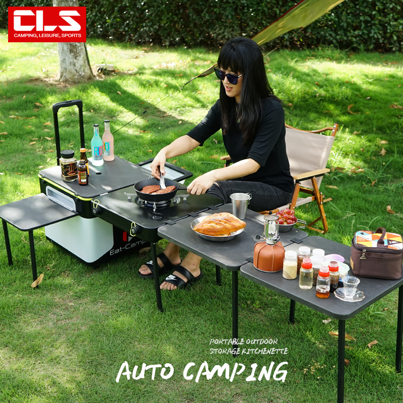 ポータブルモバイルキャンプキッチンテーブル、折りたたみ式屋外 - Camping Cooking Kitchen のレビューと価格