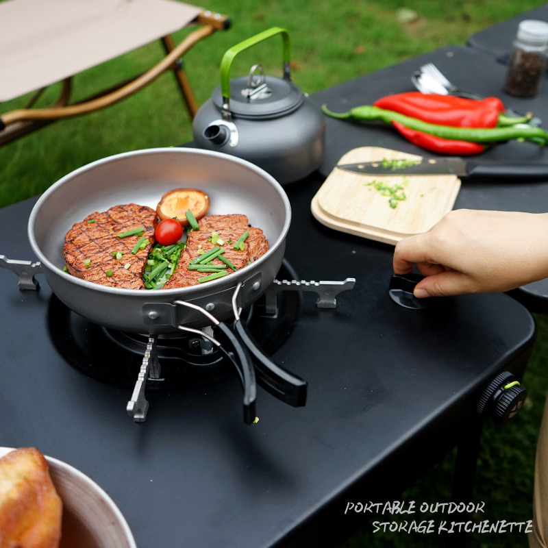 ポータブルモバイルキャンプキッチンテーブル、折りたたみ式屋外 - Camping Cooking Kitchen のレビューと価格