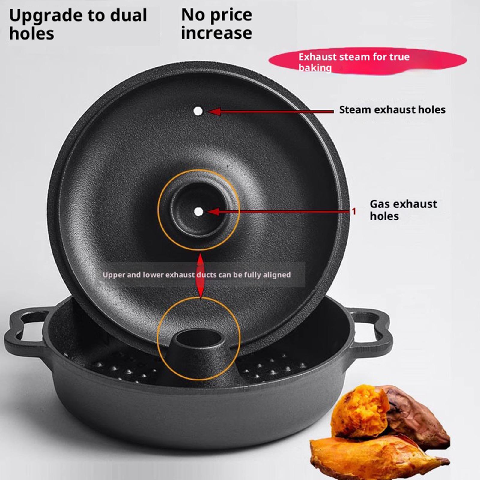 鋳鉄製の大釜、調理用、頑丈、高温耐性、調理器具、キャンプ用ダ - Camping Cooking Ovens のレビューと価格