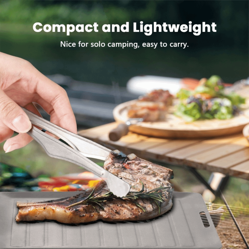 耐久性のあるチタン製キャンプグリルパン軽量ノンスティック表面 - Camping Cooking Pan のレビューと価格