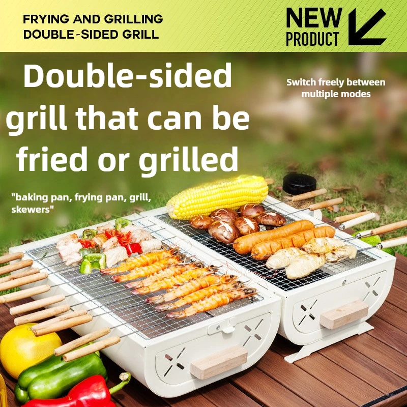 バーベキューオーブン家庭用グリルポータブル屋外キャンプ禁煙グ - Camping Cooking Ovens のレビューと価格