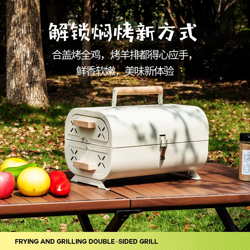バーベキューオーブン家庭用グリルポータブル屋外キャンプ禁煙グ - Camping Cooking Ovens のレビューと価格