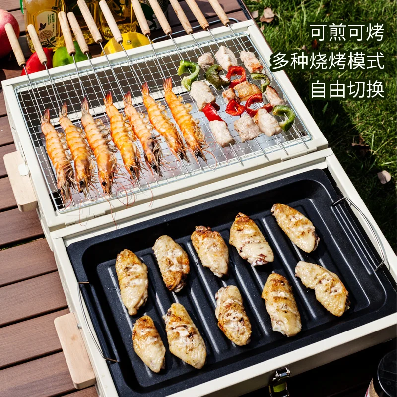 バーベキューオーブン家庭用グリルポータブル屋外キャンプ禁煙グ - Camping Cooking Ovens のレビューと価格