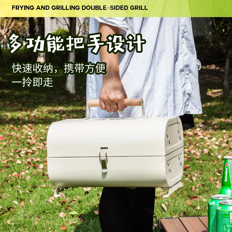 バーベキューオーブン家庭用グリルポータブル屋外キャンプ禁煙グ - Camping Cooking Ovens のレビューと価格