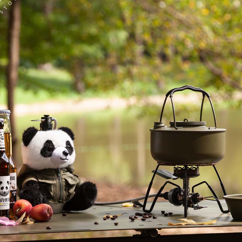 パンダキャンプ用ガスタンク保護カバー ポータブル屋外ガスボッ - Camping Cooking Cover のレビューと価格