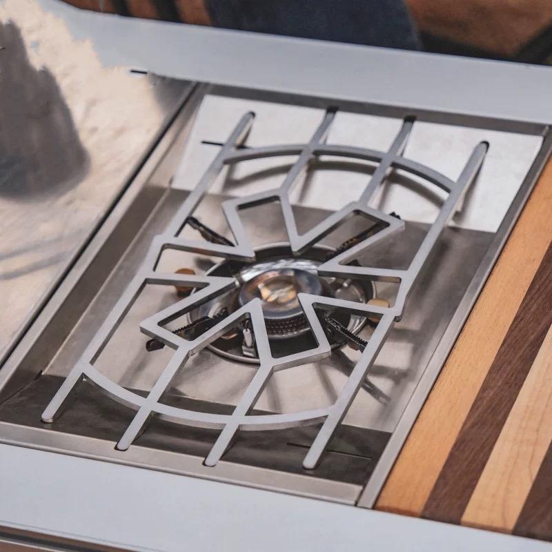 アウトドアキャンプ用Igtストーブフレームカバー、防風プレー - Camping Cooking Cover のレビューと価格