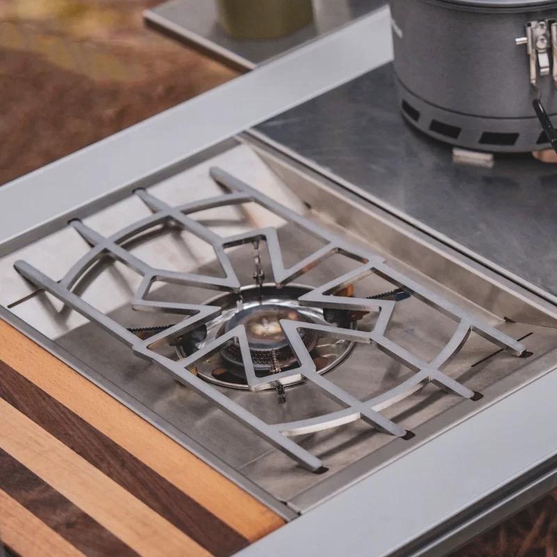 アウトドアキャンプ用Igtストーブフレームカバー、防風プレー - Camping Cooking Cover のレビューと価格