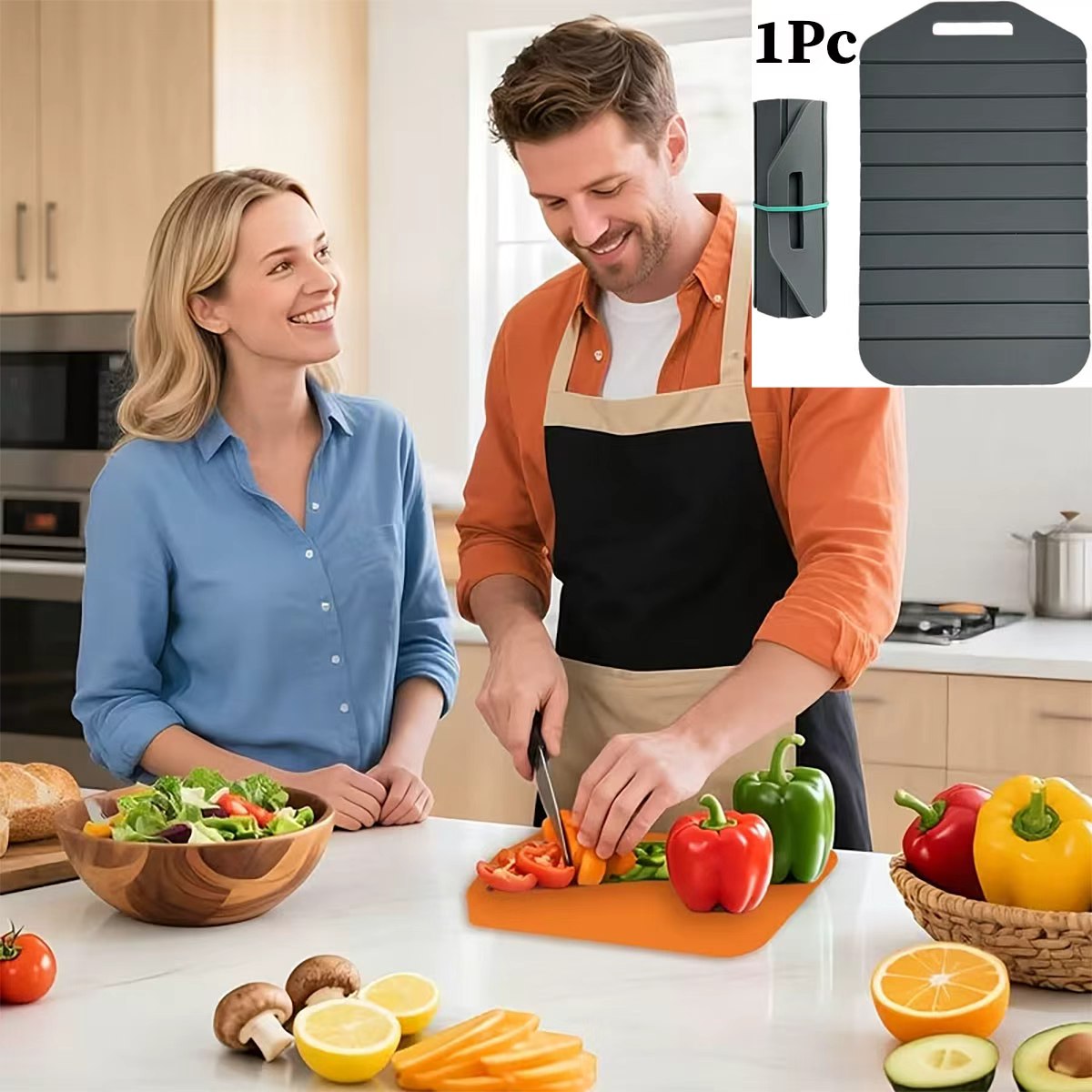1個入り折りたたみ式シリコン製カッティングボード、大型12イ - Camping Cooking Mat のレビューと価格