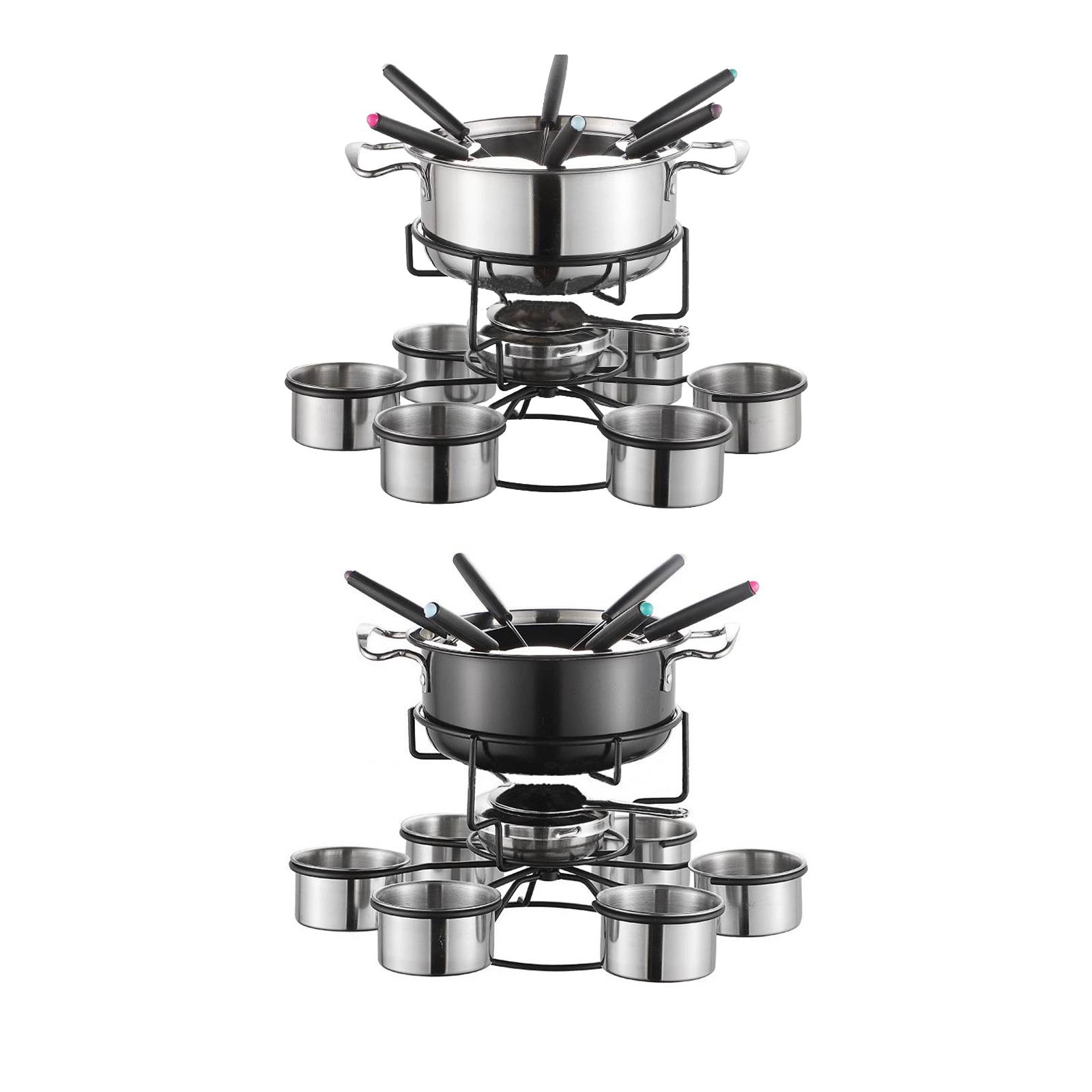 フォンデュポットセット調理ストーブ厚みのある多機能安定した溶 - Camping Cooking Set Stainless Steel のレビューと価格