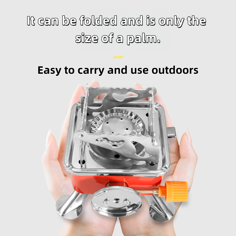屋外ミニスクエアストーブキャンプ調理器具ポータブル折りたたみ - Camping Cooking Ovens のレビューと価格