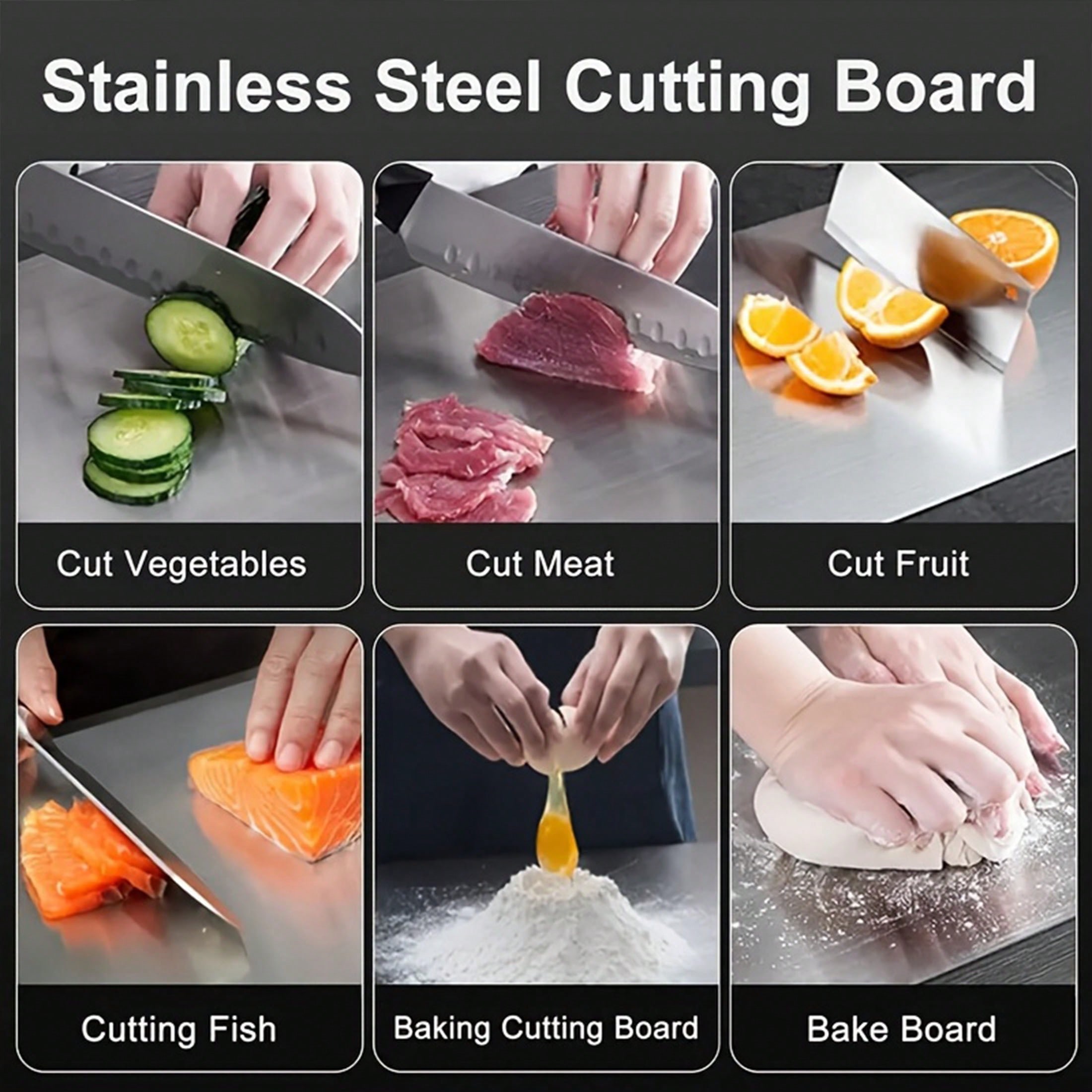 1. 頑丈なステンレス製まな板 - 両面使用可能、多孔質では - Camp Cutting Board のレビューと価格