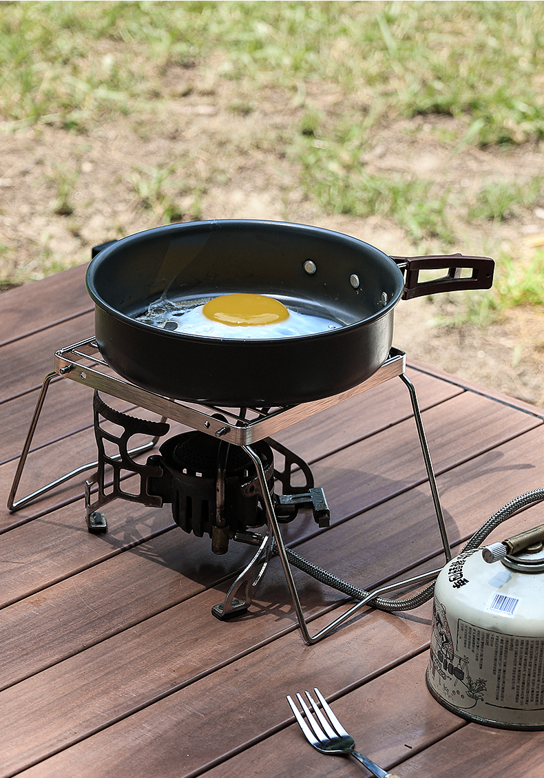 屋外用ステンレス製ストーブホルダー キャンプ用ポータブル折り - Camping Cooking Device のレビューと価格