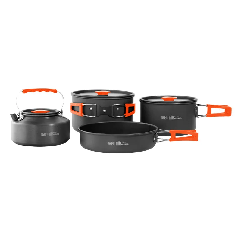 キャンプ用調理器具セット アウトドアクッキング 超軽量アルミ - Camping Cooking Set For 4 のレビューと価格