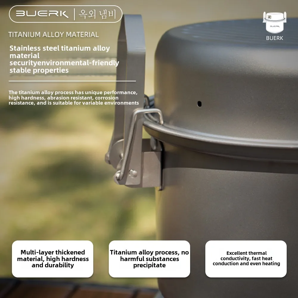 304ステンレス鋼のマイクロプレッシャークッカー、蒸し鍋とフ - Camping Cooking Pan のレビューと価格