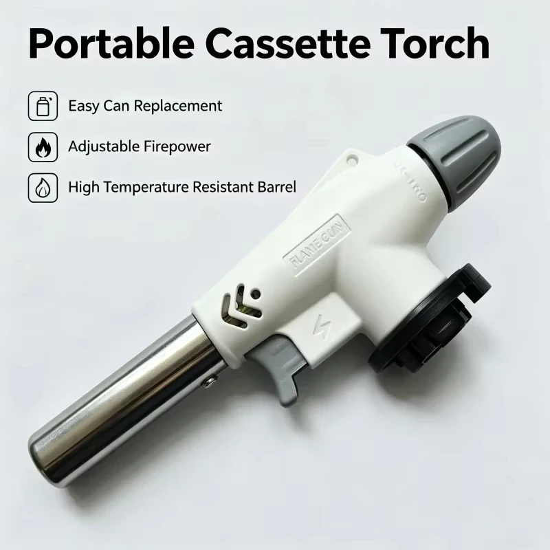 自動点火式ブタンガストーチ、溶接用ガスバーナー、バーベキュー - Camping Cooking Flame のレビューと価格