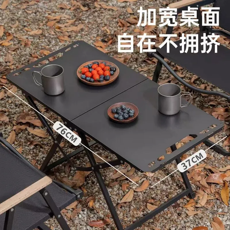 折りたたみ式ポータブル折りたたみキャンプテーブルステンレス鋼 - Camping Cooking Table Foldable のレビューと価格