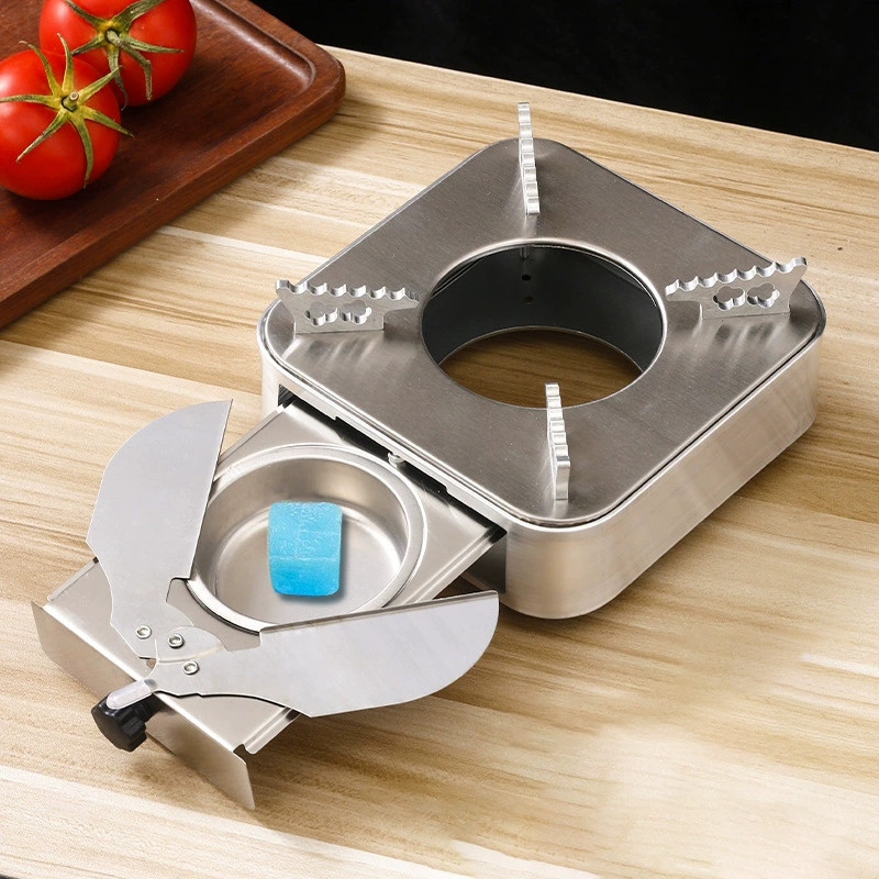 ミニアルコールストーブ ステンレス製 引き出し式 キャンプス - Camping Cooking Alcohol のレビューと価格