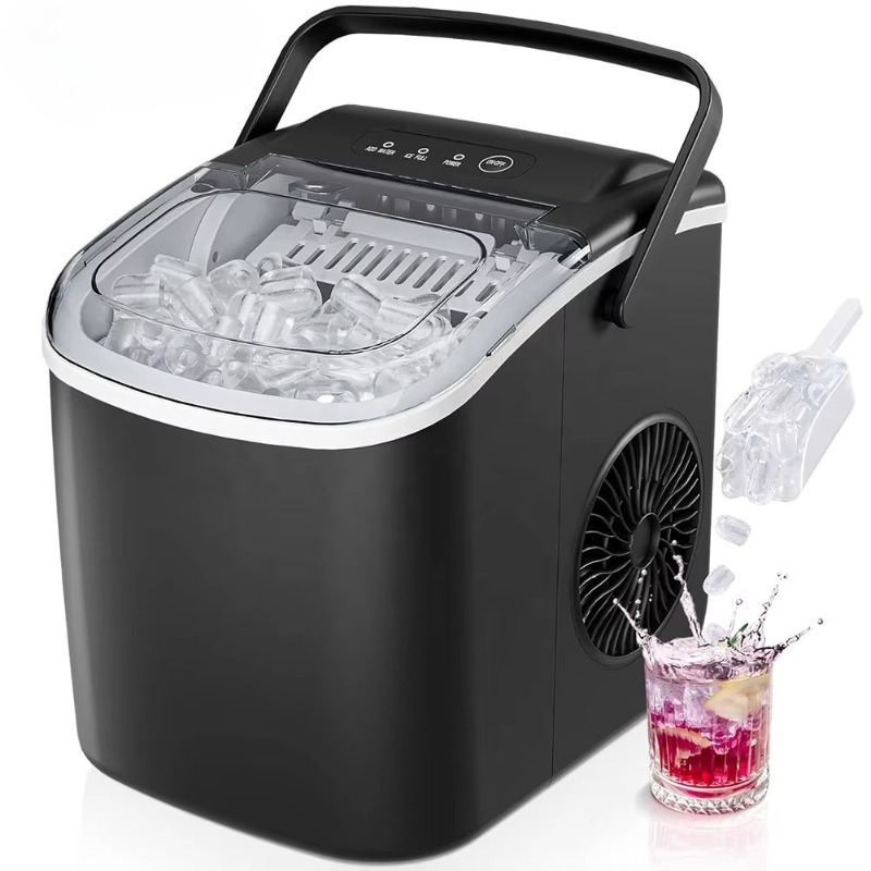 持ち運び可能なカウンタートップ型製氷機。取っ手付きで、家庭、 - Camping Cooking Kitchen のレビューと価格